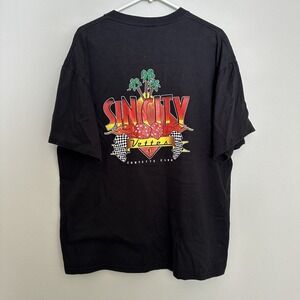 Vintage Y2K Sin City Vette Clubs Classic Corvette Americana Shirt Size XL